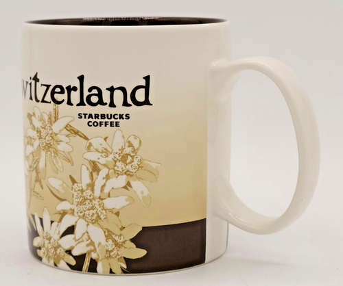 Starbucks Global Collector SWITZERLAND 16 oz Coffee Mug Cup BROWN 2016 - Picture 6 of 11
