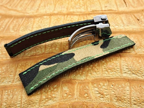 22mm/20mm Canvas Watch Band Bespoke Military Fashion - Picture 2 of 9