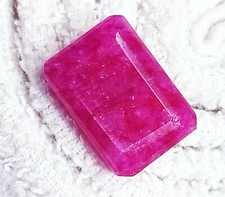 Natural Red Beryl (Bixbite) 22.00 Ct Certified Loose Gemstone With Free Gift