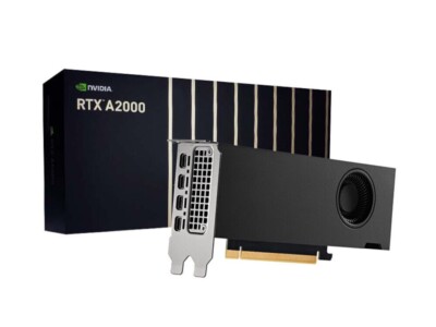 NVIDIA RTX A2000 6GB Workstation GPU  - GDDR6, ECC, 4x mDP, Full & Half Bracket