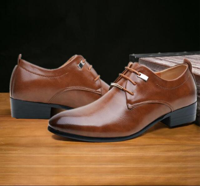 Casual Pointed Toe Evening UK10 Men's Formal Oxfords British Business A376 Casual Pointed Toe Evening UK10 Men's Formal Oxfords British Business A376