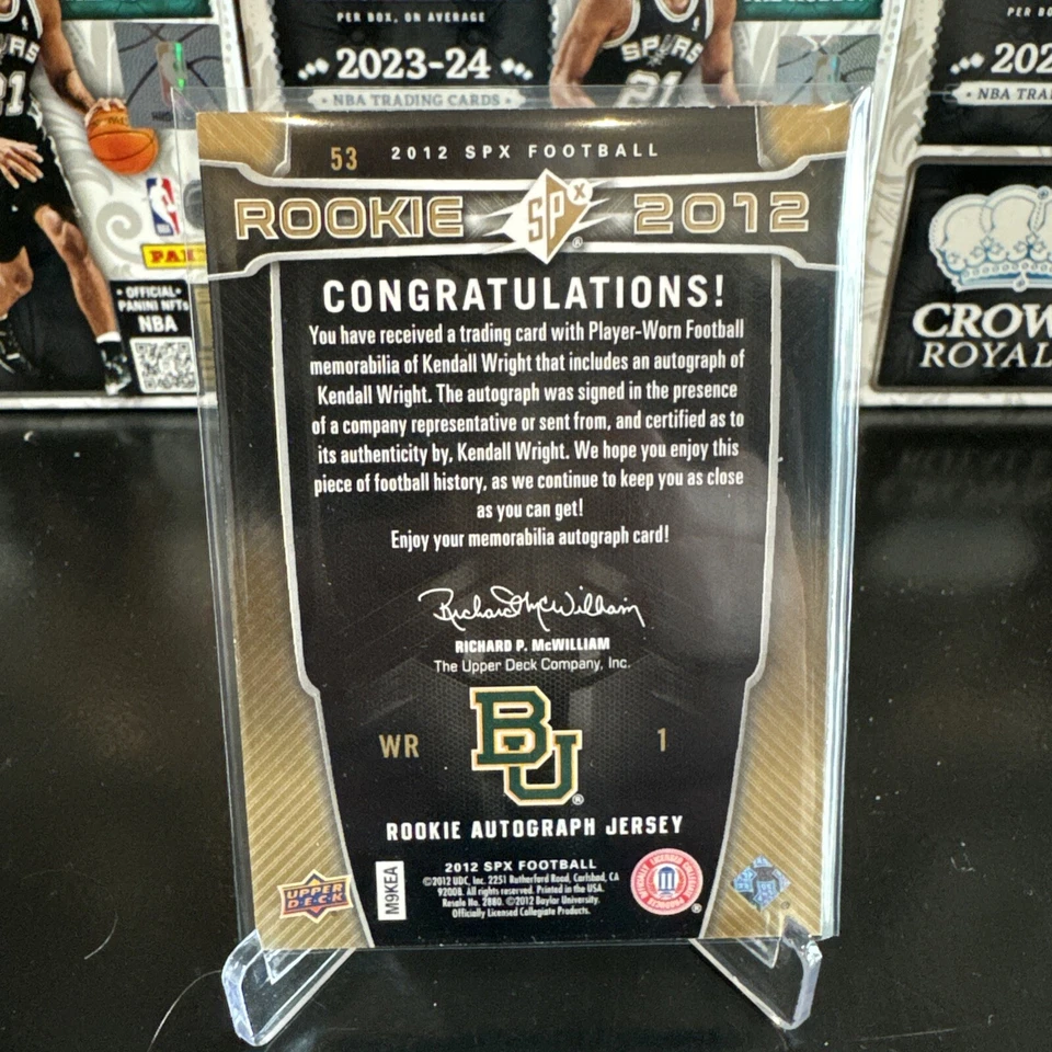2012 SPx - #53 Kendall Wright /399 (AU, MEM, RC) - Image 2 of 2