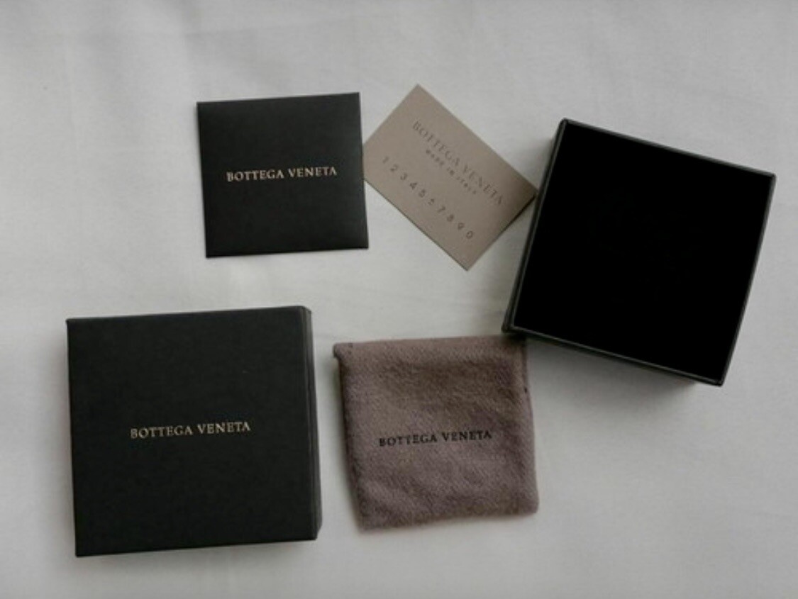 New in Box BOTTEGA VENETA .925 Rustic Silver Pin UNPOLISHED! Large