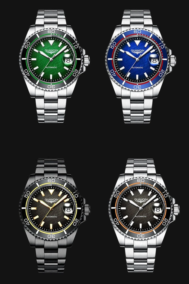 Reloj mecánico automático para hombre bisel de cerámica cristal de zafiro movimiento Japón NH35 Foto 2 de 4