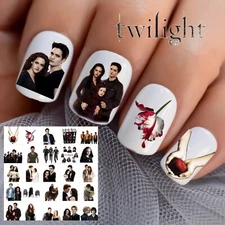 Twilight Saga Waterslide Nail Decals Set Of 50 New Moon Eclipse Breaking Dawn