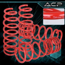 2" Drop Lowering Coil Springs Red For 13-17 Accord 2.4L l4 CR2 Sedan / CT1 Coupe
