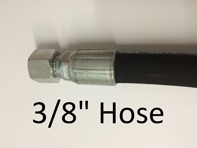 Hydraulikschlauchleitung 3/8'' 2 Draht Schlauch 2SN - WÄHLEN SIE IHRE GRÖSSE & BSP ARMATUREN -