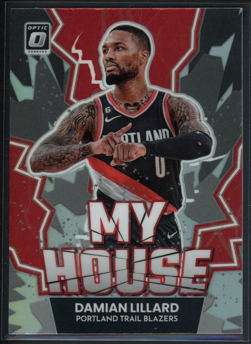 2022-23 Panini Donruss Optic Damian Lillard #2 My House Holo Prizm