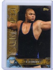 2017 Topps Legends of WWE Wrestling D'Lo Brown Gold SSP # 4/10