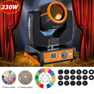 Sharpy 230W 7R Beam Moving Head DMX512 8+16Prism Party DJ Show Stage Lighting