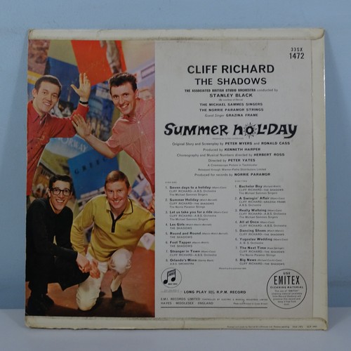 CLIFF RICHARD & SHADOWS Summer Holiday UK LP Columbia 33SX 1472 1963 EX/VG - Picture 2 of 10