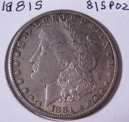 1891 S MORGAN SILVER DOLLAR AU DETAILS