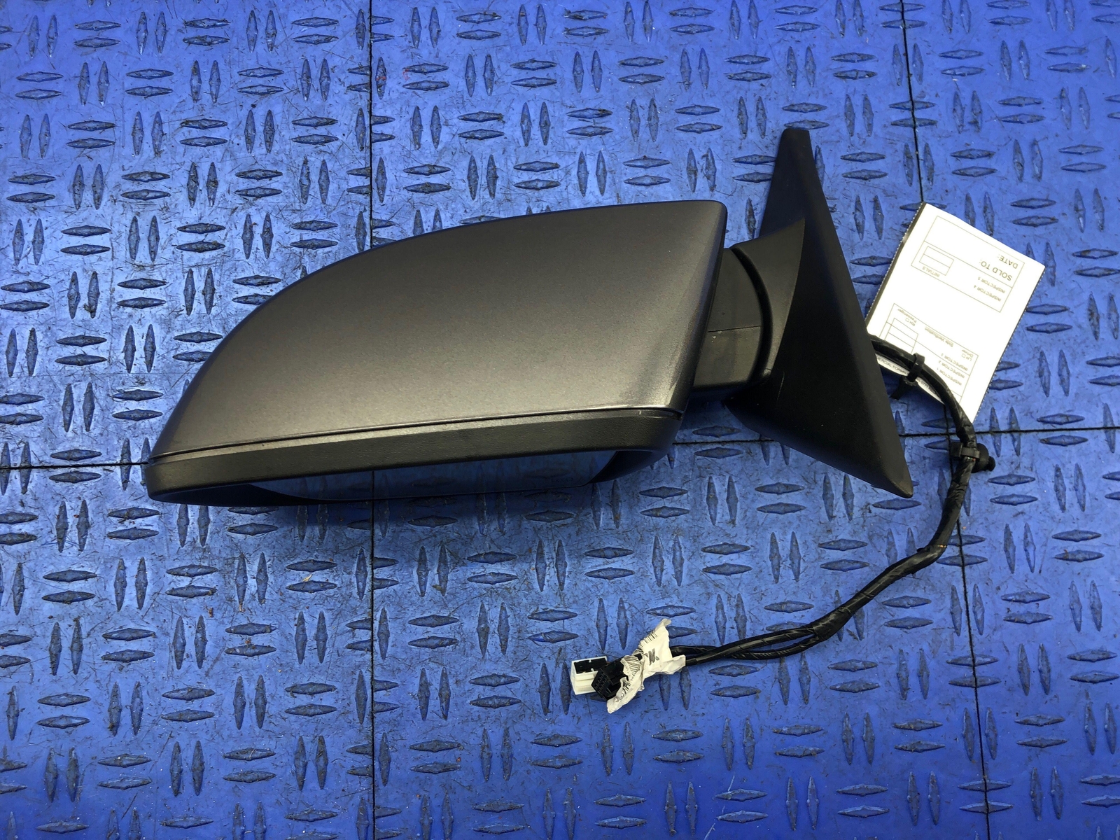 2014-2017 MASERATI QUATTROPORTE LEFT DOOR MIRROR W/BLIND SPOT GRIGIO MARATEA
