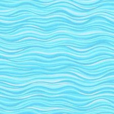 Laurel Burch Basics Ocean Waves Light Aqua Y1331-32SM Fabric By the FQ - 1/4 YD