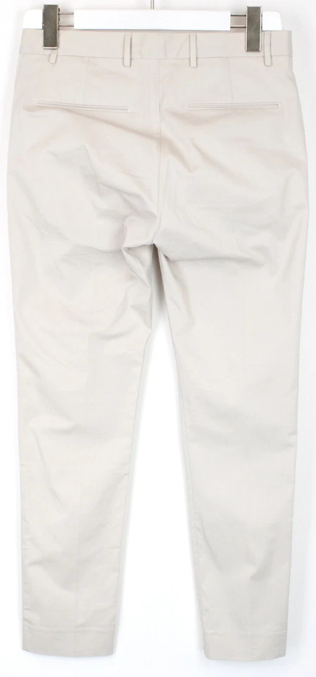 Pantalones GANT Cool Commuter Pantalones Para Mujer Reino Unido 10 Cremallera Cónica Mosca Logo Gris Foto 2 de 4