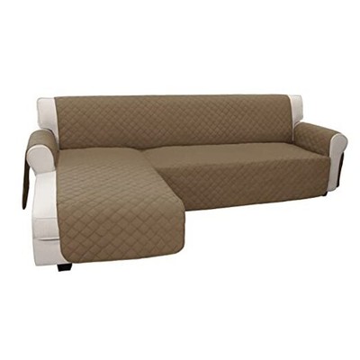  Sofa Slipcover L Shape Sofa Cover Sectional Couch Cover X-Large Camel/Camel