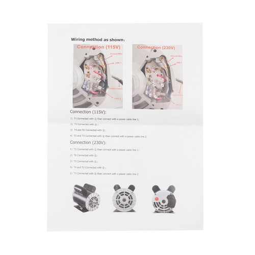 3HP Single Phase Electric Motor Base-Mounted Air Compressor Motor 3450RPM 2200W - Picture 18 of 18