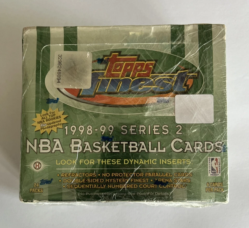 1998-99 Topps Finest NBA Basketball Series 2 - 24 Pack Box - Kobe - Image 2 of 4