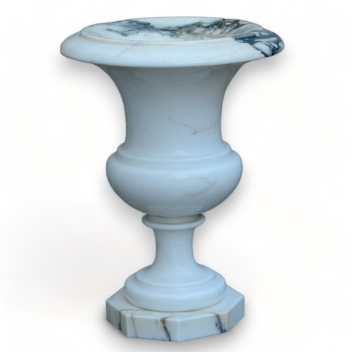 Vaso Mediceo in Marmo Bianco di Carrara Paonazzo Home Decor Ø 30cm H 40cm - Picture 3 of 6