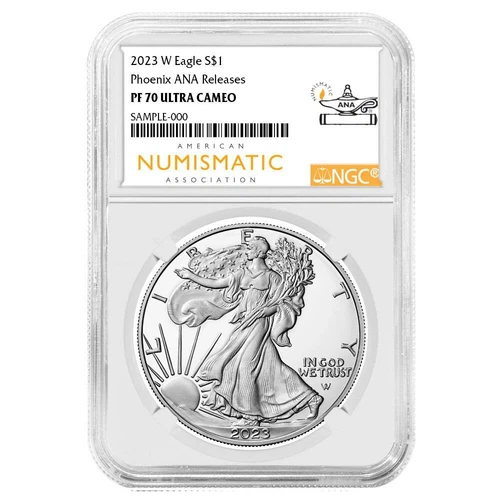 2023-W $1 1oz American Silver Eagle NGC PF70UC Phoenix ANA Show Release