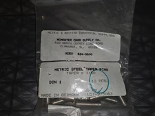 QTY 10 Taper Pin  8 mm x 26 mm Carbon Steel DIN 1 McMaster Free ship