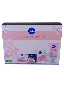 Nivea weiche Rose Pflege Körperverwöhnset Tagescreme, Nachtcreme, MU entfernen, waschen