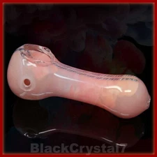 4 inch Handmade Thick Pure Pink Classic Tobacco Smoking Bowl Glass Pipes