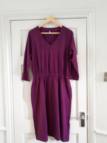 joules striped purple maxi dress with 