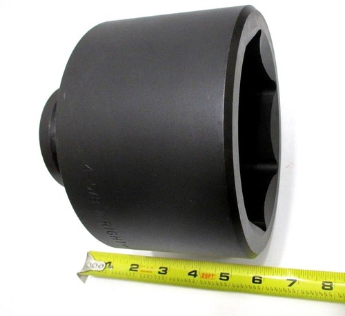 Wright Tool 84874 4-5/8" Impact Socket 1-1/2" Drive 6-Point 4-5/8 in Made in USA - Picture 4 of 11