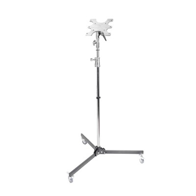 228cm Wheeled Folded Tube Stand with VESA Mount Bracket - 138-228cm ...