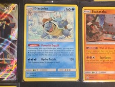 Pokemon 25/181 Blastoise SM Team Up Rare nm/m