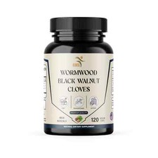 Wormwood Black Walnut Cloves Wormwood herb Extract Combination 120 Capsules