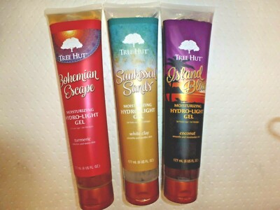 TREE HUT~U PICK FROM 2 DIFFERENT SCENTS~BODY MOISTURIZING HYDRO-LIGHT GEL 6 OZ