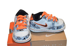 NIKE TODDLER INFILTRATOR 3C GRAY WHITE BLACK CAMO SNEAKERS SHOES 312818-102 WOW 