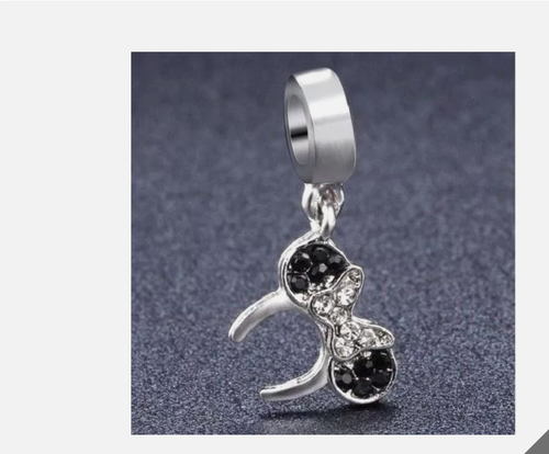 CHARM BEADS FOR BRACELET/NECKLACE CRYSTAL SILVER DANGLE CLIP ON VARIOUS STYLES - Picture 29 of 59