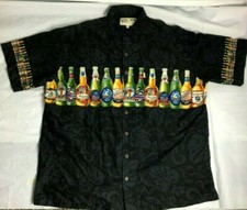 Vintage KoKo Island Beer Button Down Hawaiian Shirt Adult Size XL Made in U.S.A.