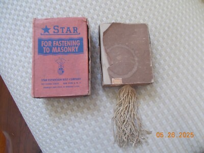 2 Vintage Boxes - one Coty Perfume and one Star Line Masonry Fasteners