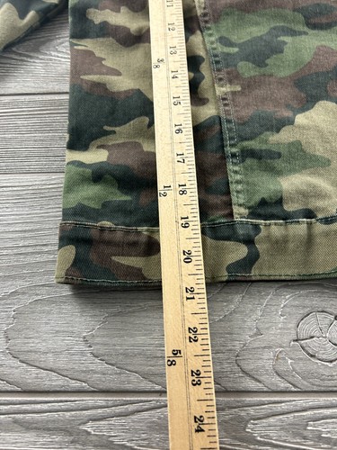 Levi Strauss Denim Camouflage Camo Trucker Jacket Green Youth Sz Large Boys - Picture 5 of 8