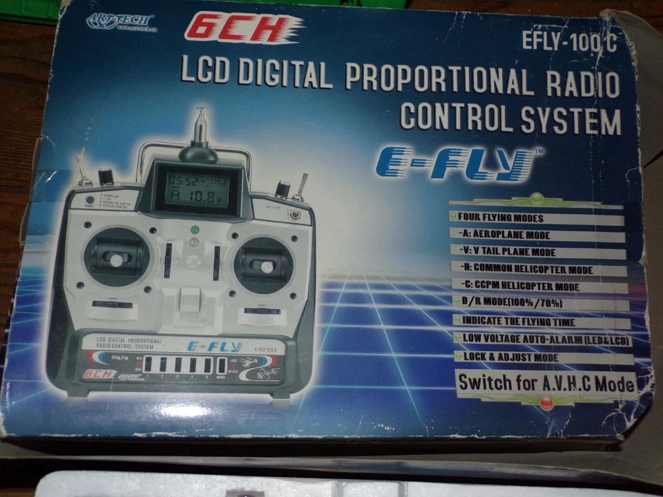 Radiocommande ART'TECH - RADIO Efly 100C - 3 servos - chargeur - avion - helico - Photo 2/4