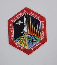 NASA Space Shuttle Atlantis STS-110 ISS Assembly Mission Embroidered Patch