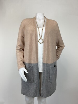 Madewell Women's Medium Gray Beige Kent Cardigan Sweater Wool Alpaca  Pockets