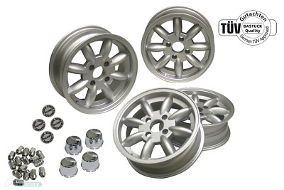 Satz Klassik-Alufelgen  für Triumph TR2-6, TR-Stag, TR2000, TR2500