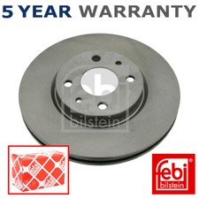 Image of Febi Front Brake Discs Fits Panda Doblo Fiorino Stilo 500 Bravo Qubo MiTo