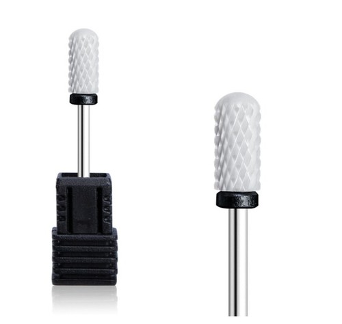 Brocas eléctricas de cerámica para arte en uñas archivo 3/32 cabeza carburo manicura pedicura pr - Imagen 26 de 63