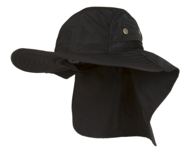 Top Headwear 4 Panel Large Bill Flap Sun Hat