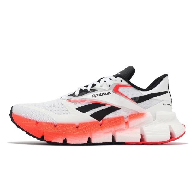 Men Reebok Floatzig 1 Running Shoes Sneakers White Black Orange Flare 100206596