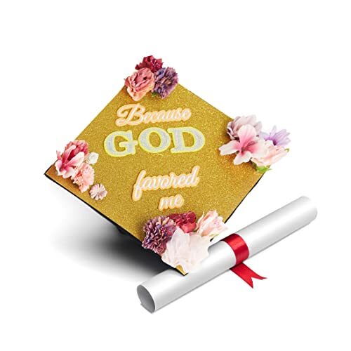 Graduation Cap Decorations Cap Topper, Handmade Graduation gifts - God - Picture 24 of 65