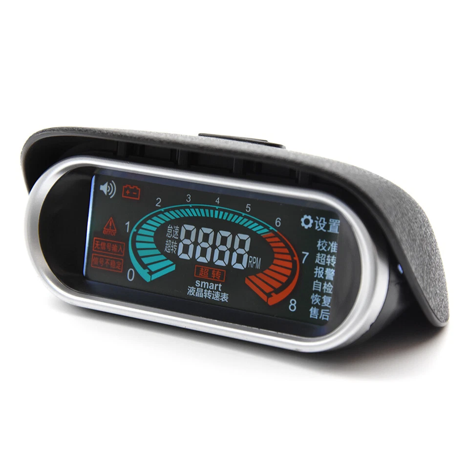 Velocímetro digital LCD universal 12V barco SUV coche camión 50~9999 RPM Foto 4 de 4