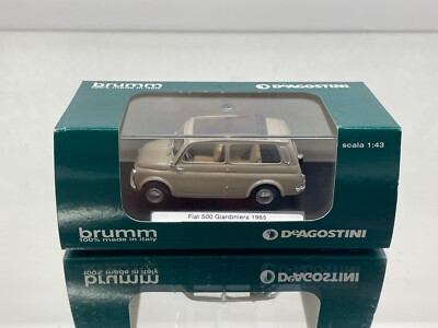 BRUMM 05/30 FIAT 500 GIARDINIERA 1965 -BEIGE 1:43- GOOD IN BOX - 511