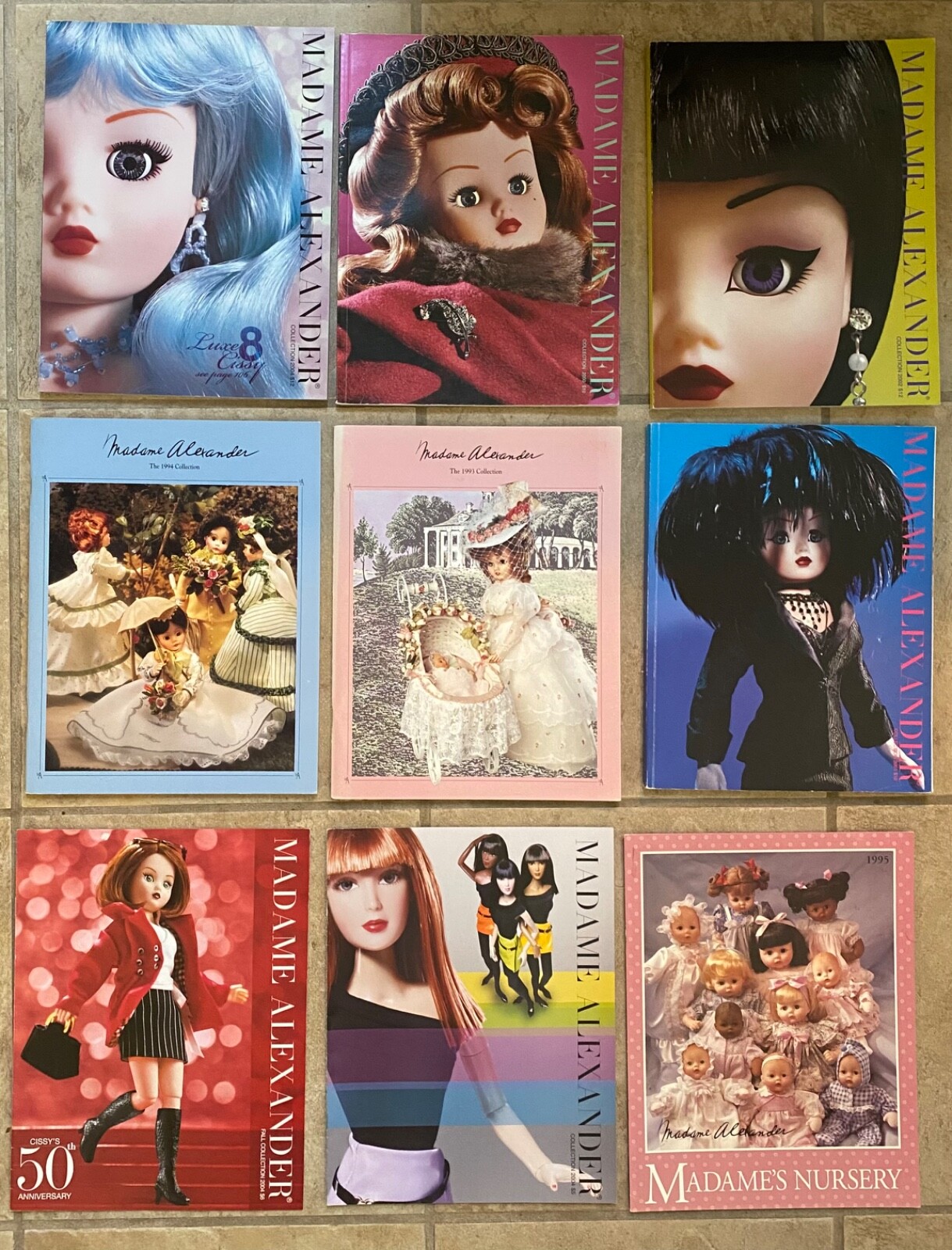 Madame Alexander Toy Catalogs Covering Years 1993-2004 Near Mint